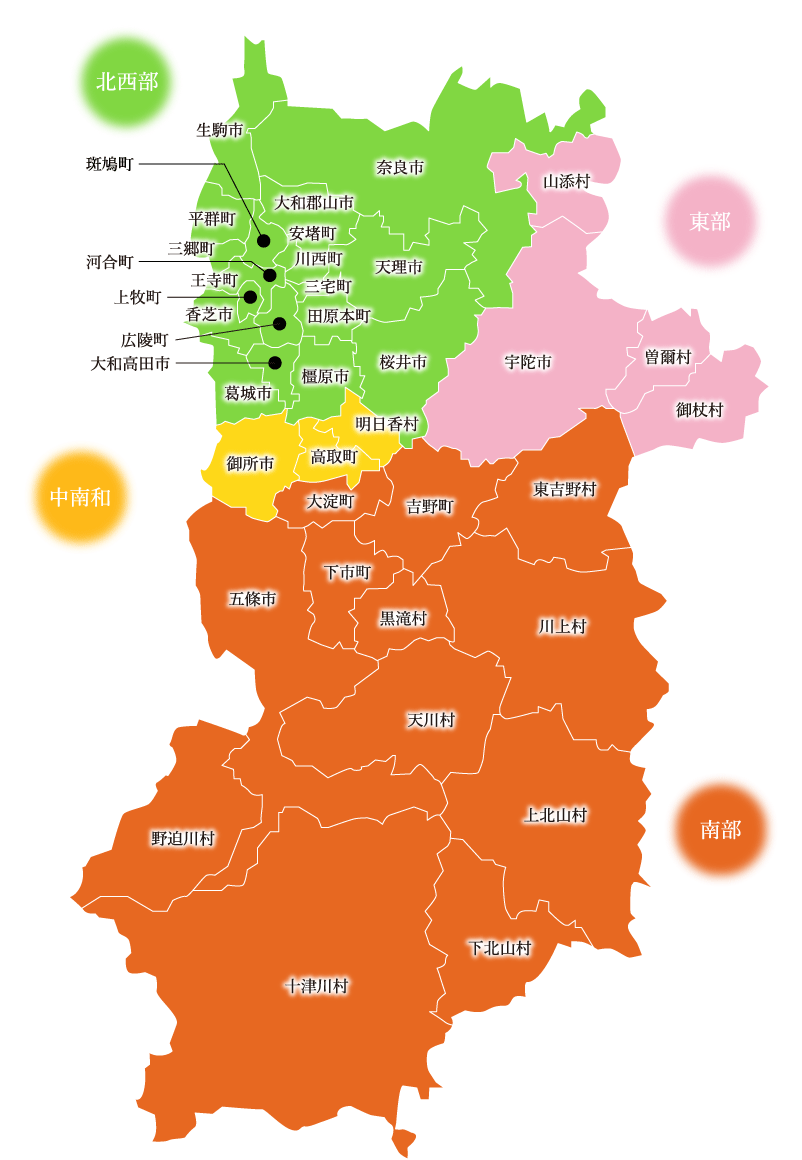 奈良県マップ