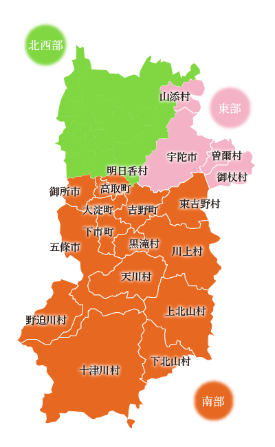奈良県マップ